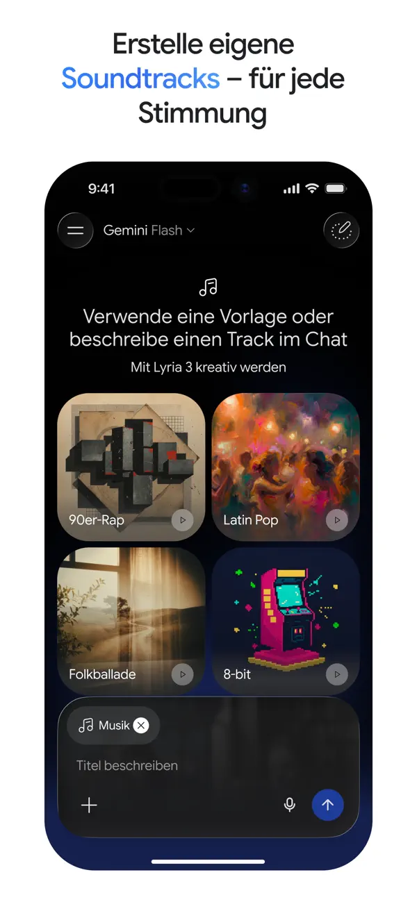 Google Gemini iPhone App Screenshot 4 – Produktivität