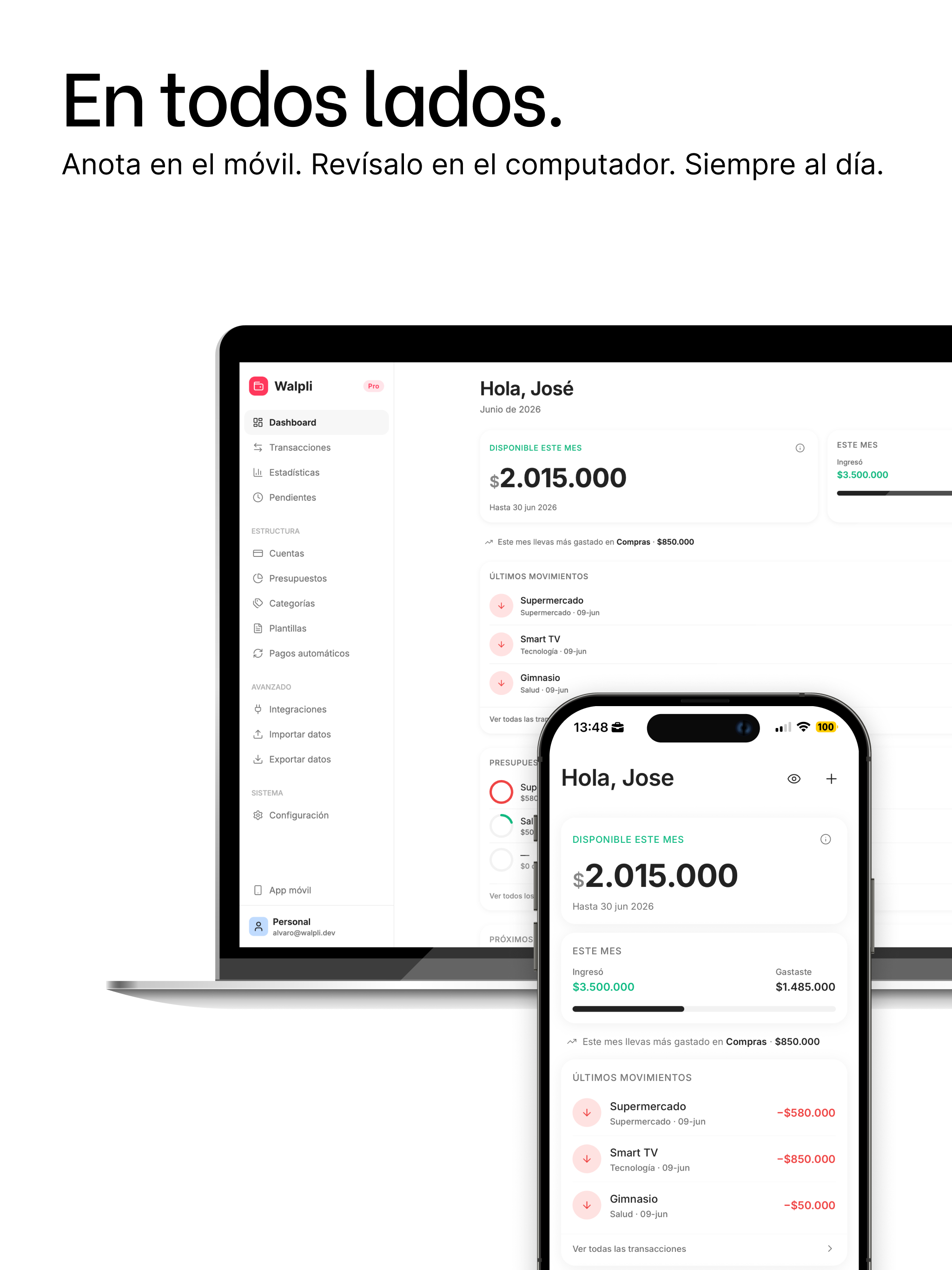 Walpli - Gastos y finanzas screenshot 15