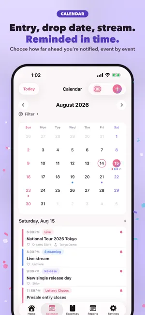 Oshi Life - Fan Planner screenshot 2