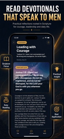 Daily Devotional for Men iPhone screenshot