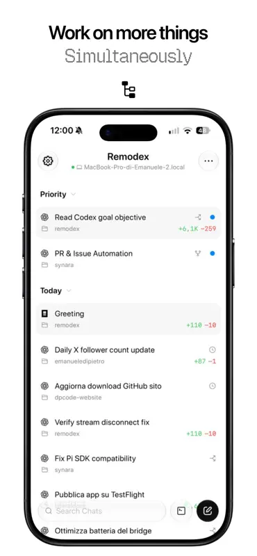 Remodex - Remote AI Coding screenshot 3 of 8