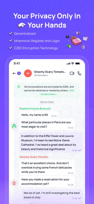 Luffa:Secure Encrypted Chat Screenshot 7 of 9