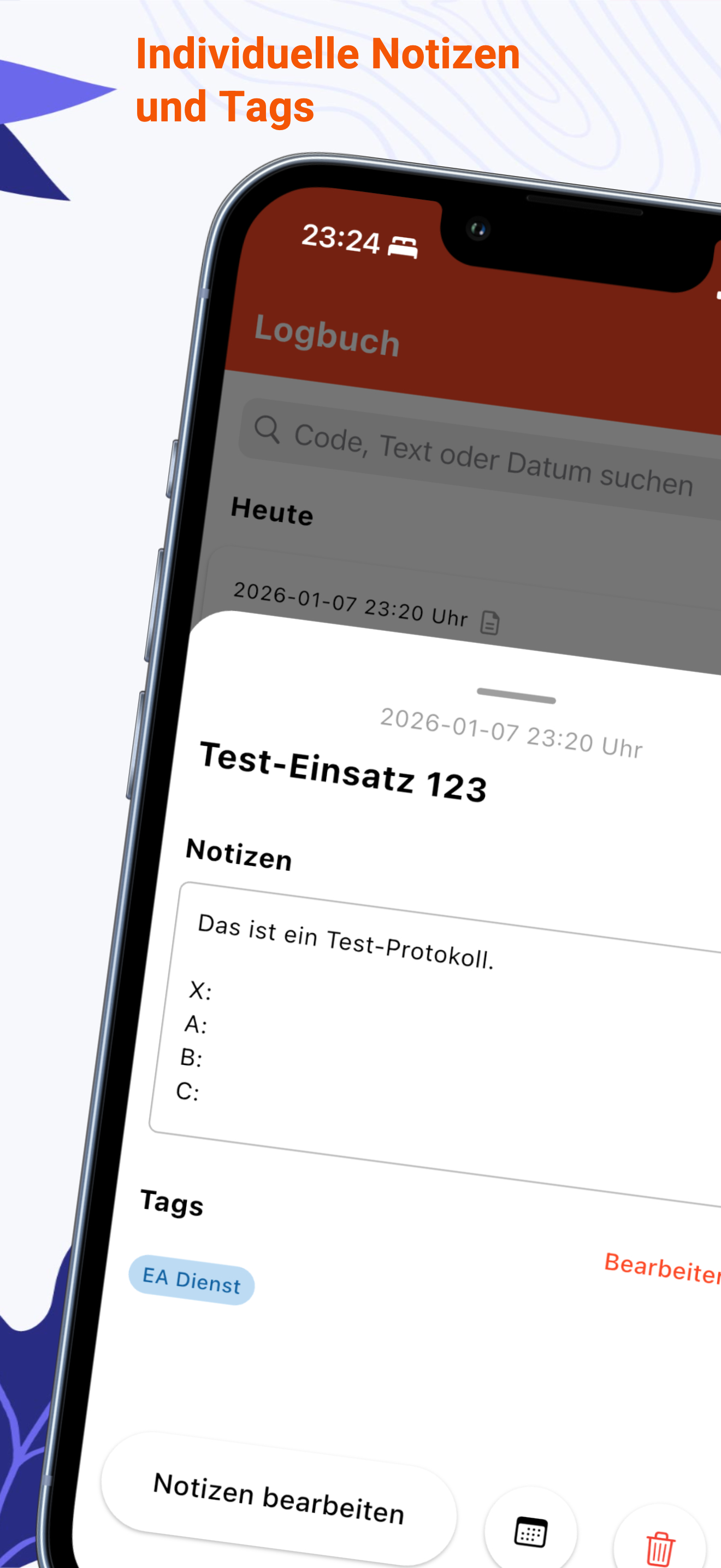 Einsatz-Logbuch