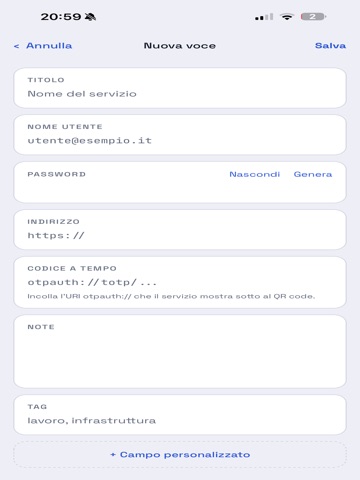 .kdbx - Password Manager iPad screenshot