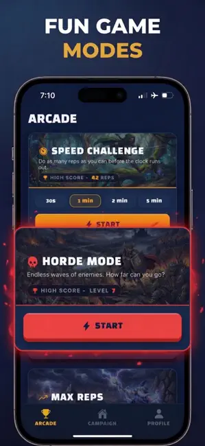 Push Up Arena: Ranked Workouts iPhone screenshot 5