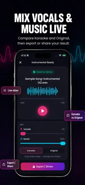 Vocal Remover - Music Splitter screenshot 3