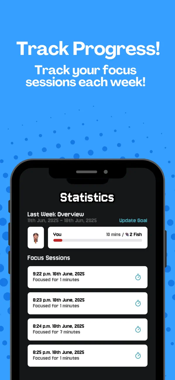 #5. Study Timer - Focus Fish (iOS) Ved: Ryan Impey