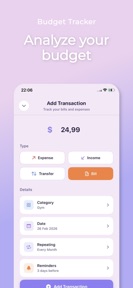 Bill Organizer : Reminder screenshot