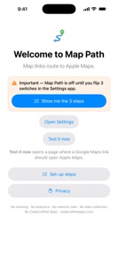 Map Path: Open in Apple Maps screenshot