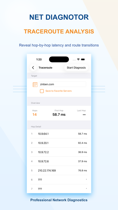 Network Diagnotor: Speed Test Screenshot 4 of 9