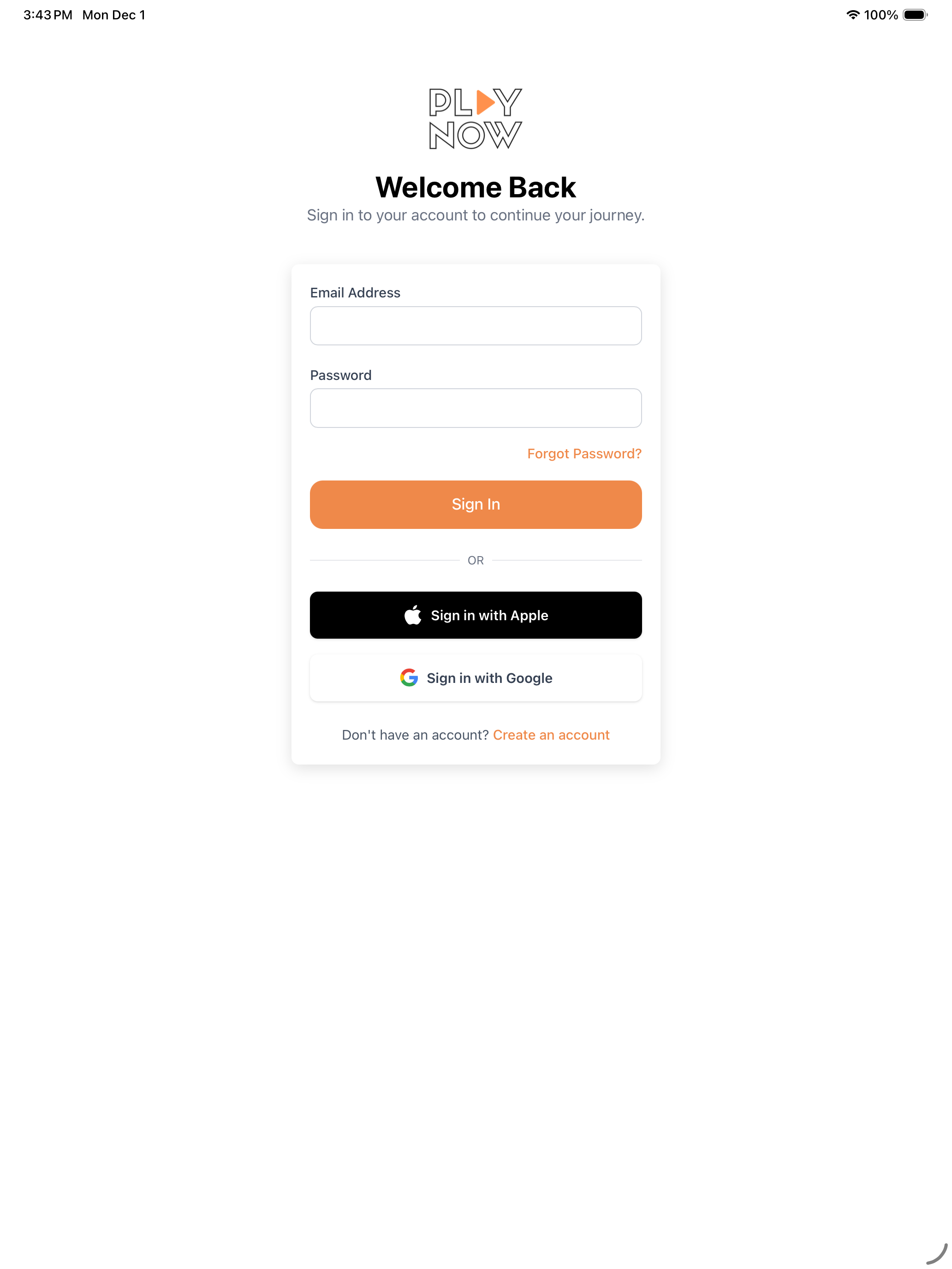 PlayNow - Active Lifestyle App