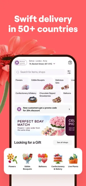 Udora: Buy Gifts & Flowers iPhone screenshot 2