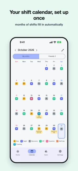 Geunmumoya: Shift Calendar screenshot 1