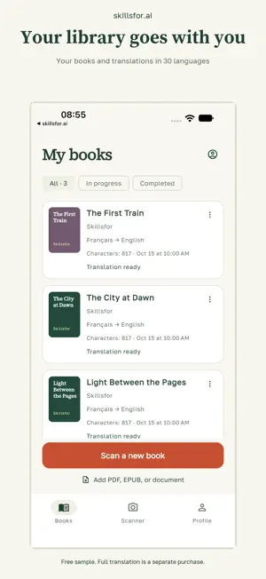 Skillsfor: Book Translator screenshot 3