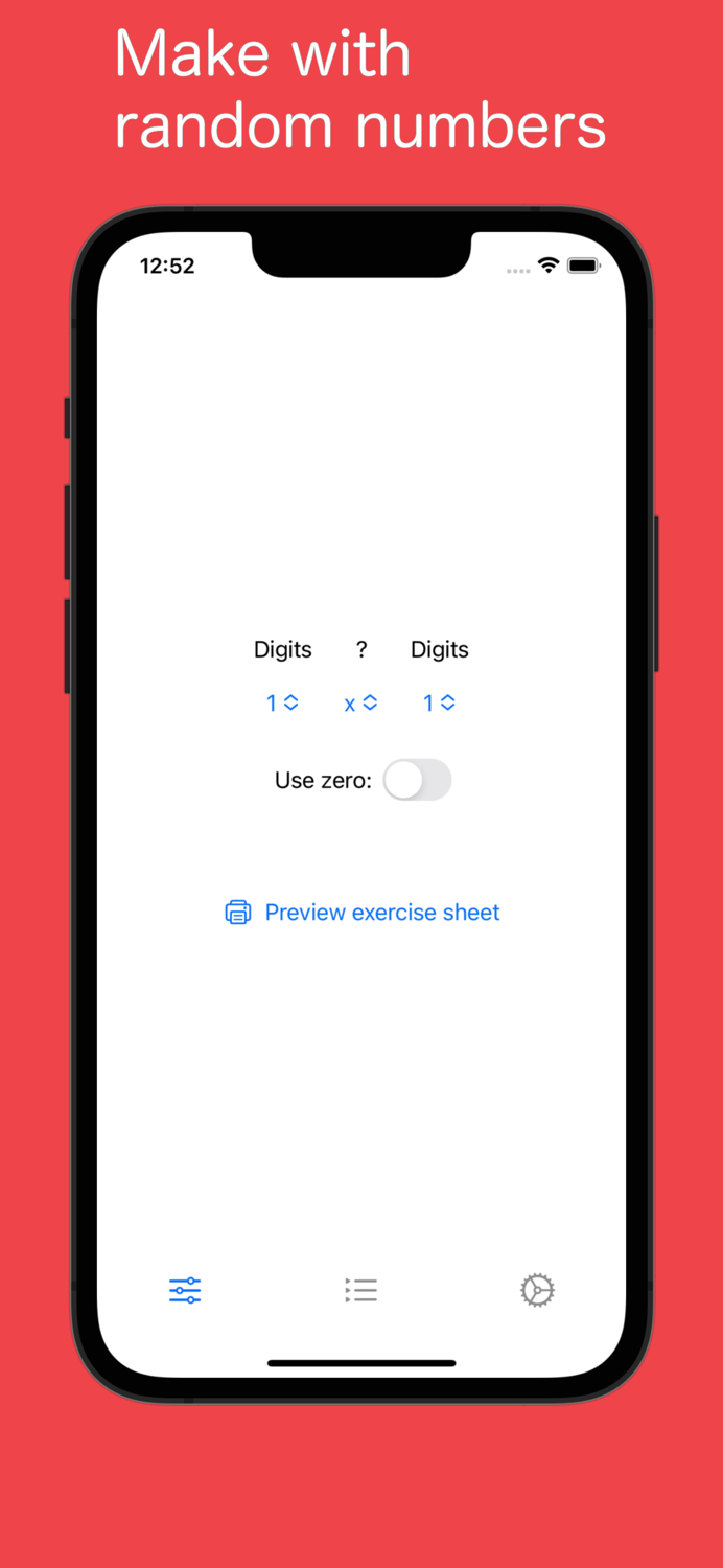 Print Exercise for Arithmetic