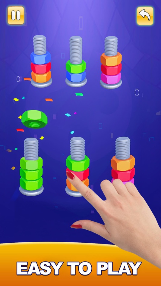 #6. Nuts & Bolts Sorting Games 3D (iOS) Podle: Francolins Studio (SMC-Private) Limited