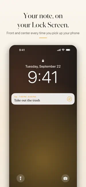 NoteScreen: Lock Screen Notes screenshot 1