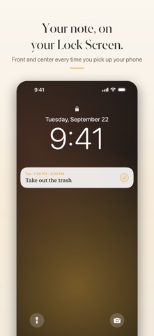 NoteScreen: Lock Screen Notes Screenshot 1 of 5