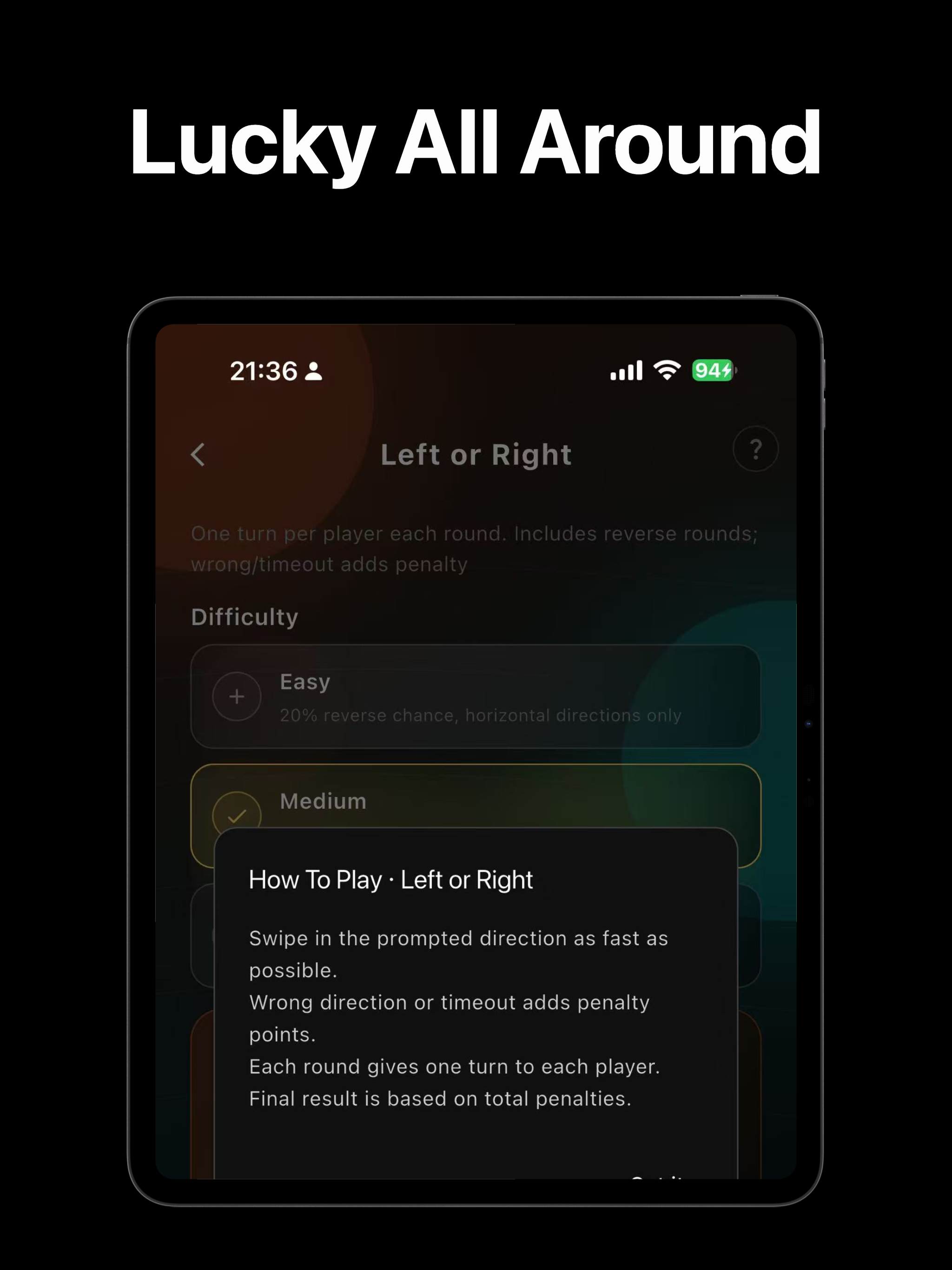 Finger Party: Party Decision