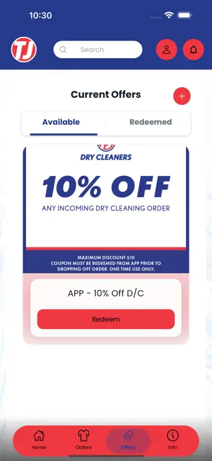 TJ Dry Cleaners OH screenshot 2