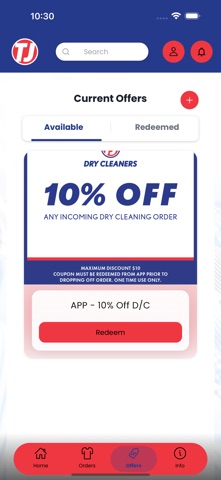 TJ Dry Cleaners OH Screenshot 2 of 3