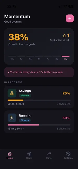 Momentum: Goal Tracker screenshot 3