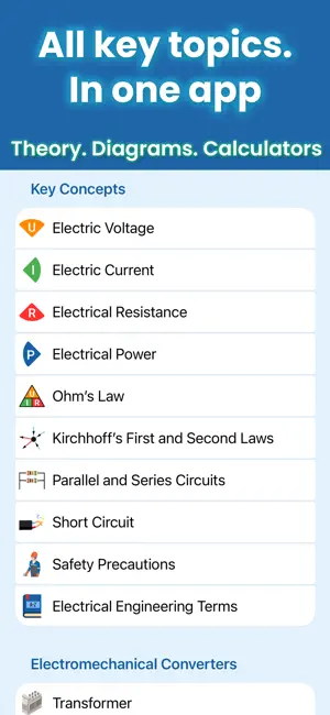 Electrician Handbook — Basics screenshot 3