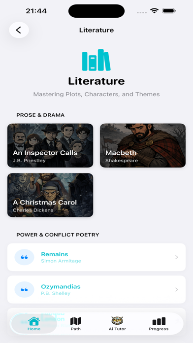 Screenshot #1 pour TopMarks: SATS & GCSE English