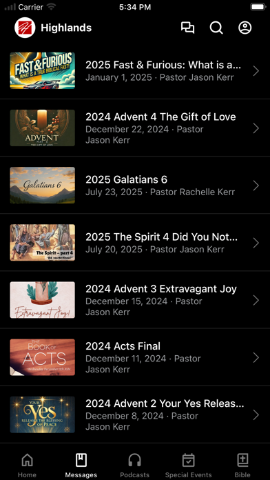 Screenshot 2 of Highlands Church Cumberlands App