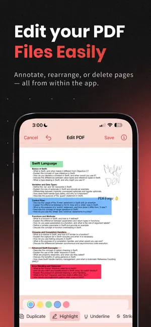 PDFForge - PDF Scanner & Edit screenshot 3