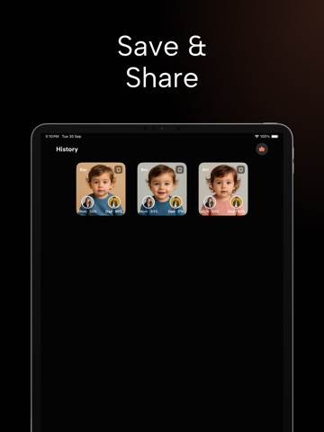 AI Baby Generator・FUTURE FACE iPad screenshot