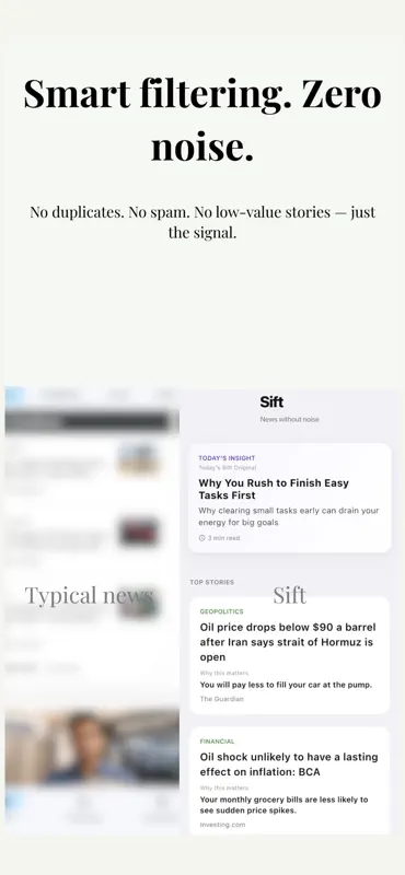 Sift – Daily News Briefing screenshot 7 of 8