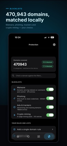NoirShield: Encrypted DNS Screenshot 2 of 6