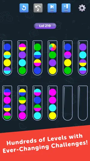 Ball Sort: Bicolor Twist screenshot 2