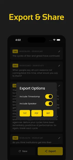 Offline Transcribe, TranscriAI screenshot 4