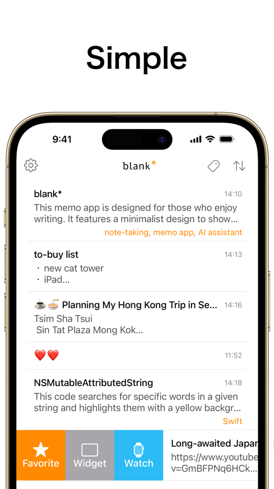 #1. blank* note (iOS) 由: Polylize