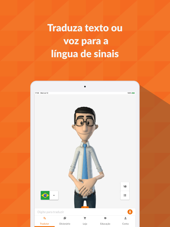 Hand Talk Tradutor para Libras iPad app afbeelding 1