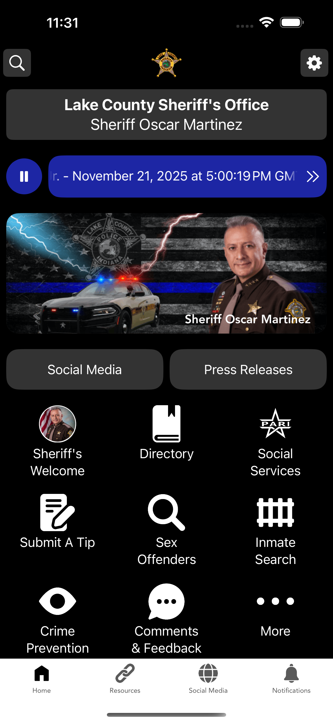 Lake County Sheriffs Office IN