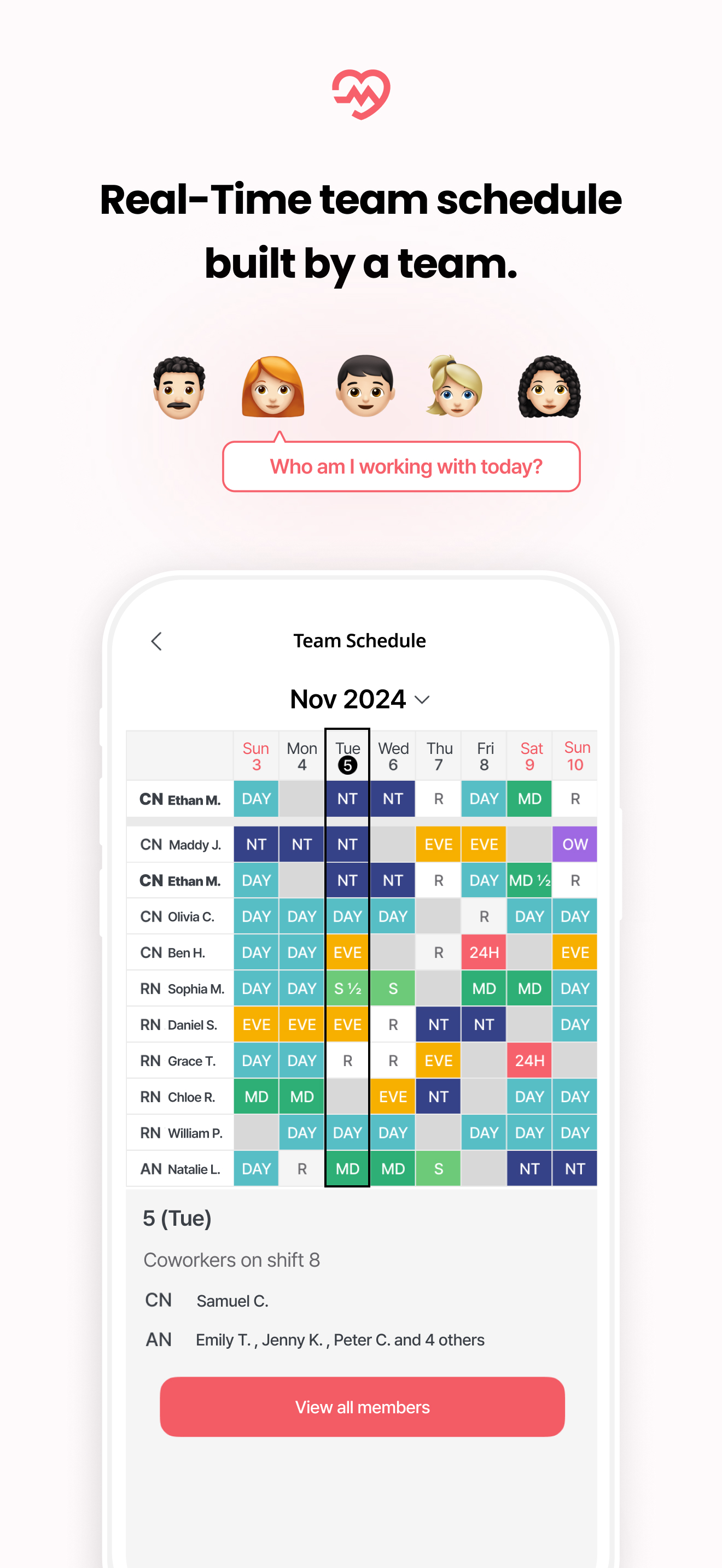 CAREWOKX - Team Shift Calendar screenshot 3