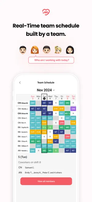 CAREWOKX - Team Shift Calendar screenshot 3