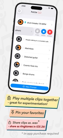 Folie AI Audio screenshot