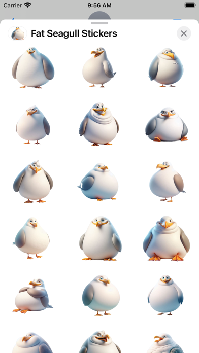 Screenshot 2 of Fat Seagull Stickers App
