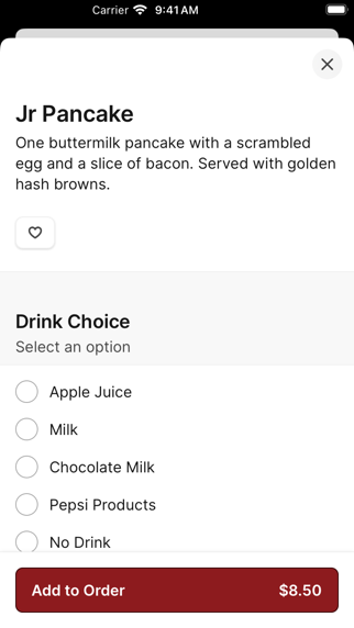 App screenshot