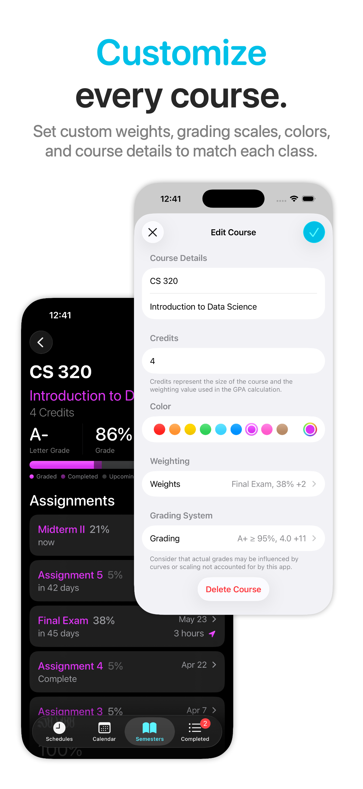 Curve: GPA & Grade Calculator screenshot 7