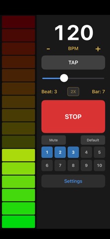 MetronomeX screenshot