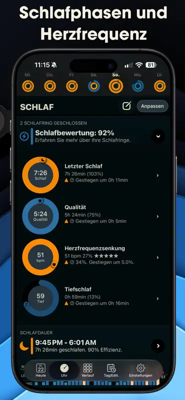 AutoSleep - Schlaftracker screenshot 8 of 10