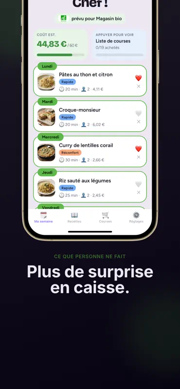 Barquette : Menu & Budget screenshot 2 of 7