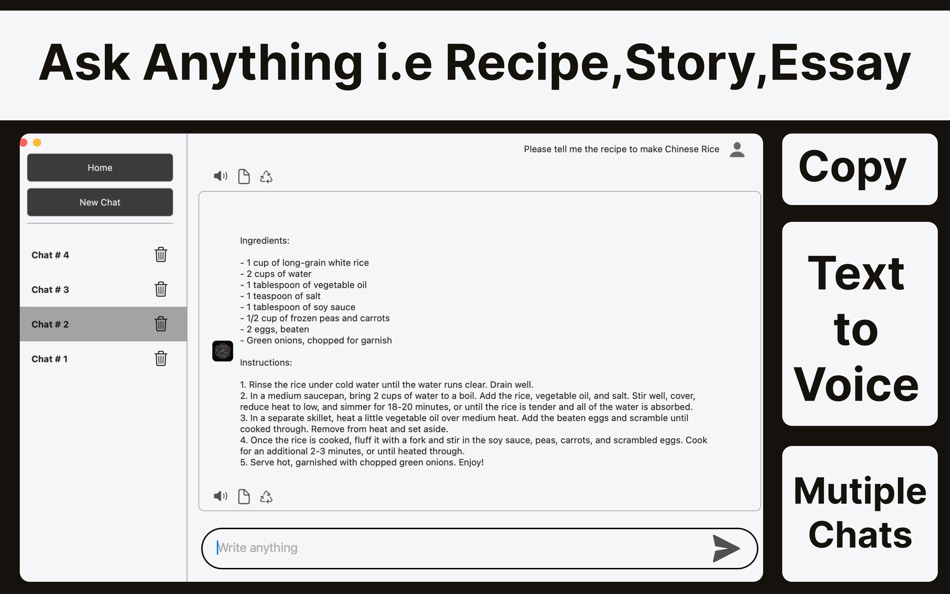 #3. AI-CHAT : Chatbot + Assistant (macOS) De: Shakir Ullah