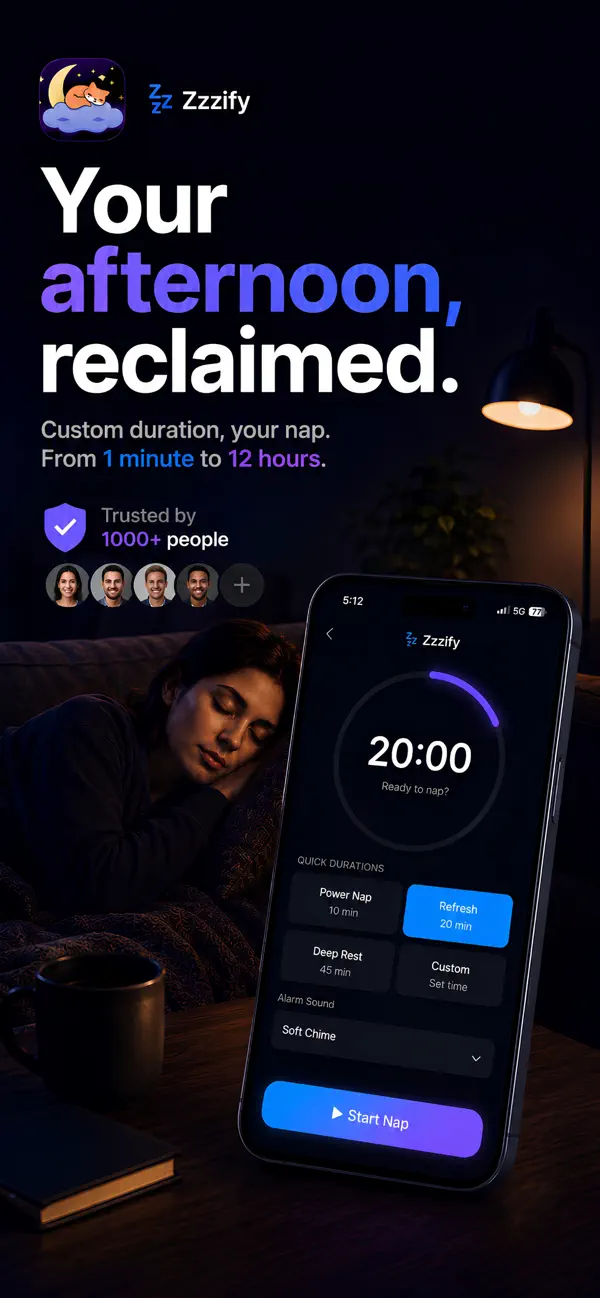 Zzzify - Nap Timer & Sleep Screenshot 1