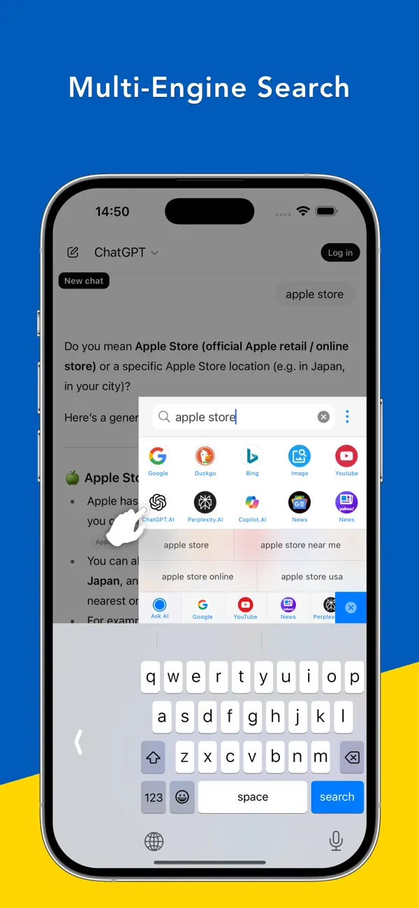 #2. Search Ace - AI Browser (iOS) Von: kimihiro kubota